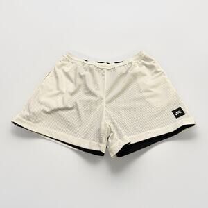 Nike SB Mens Black White Reversible Basketball Drawstrings Athletic Shorts L
